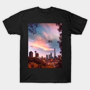 Planes Over The City T-Shirt